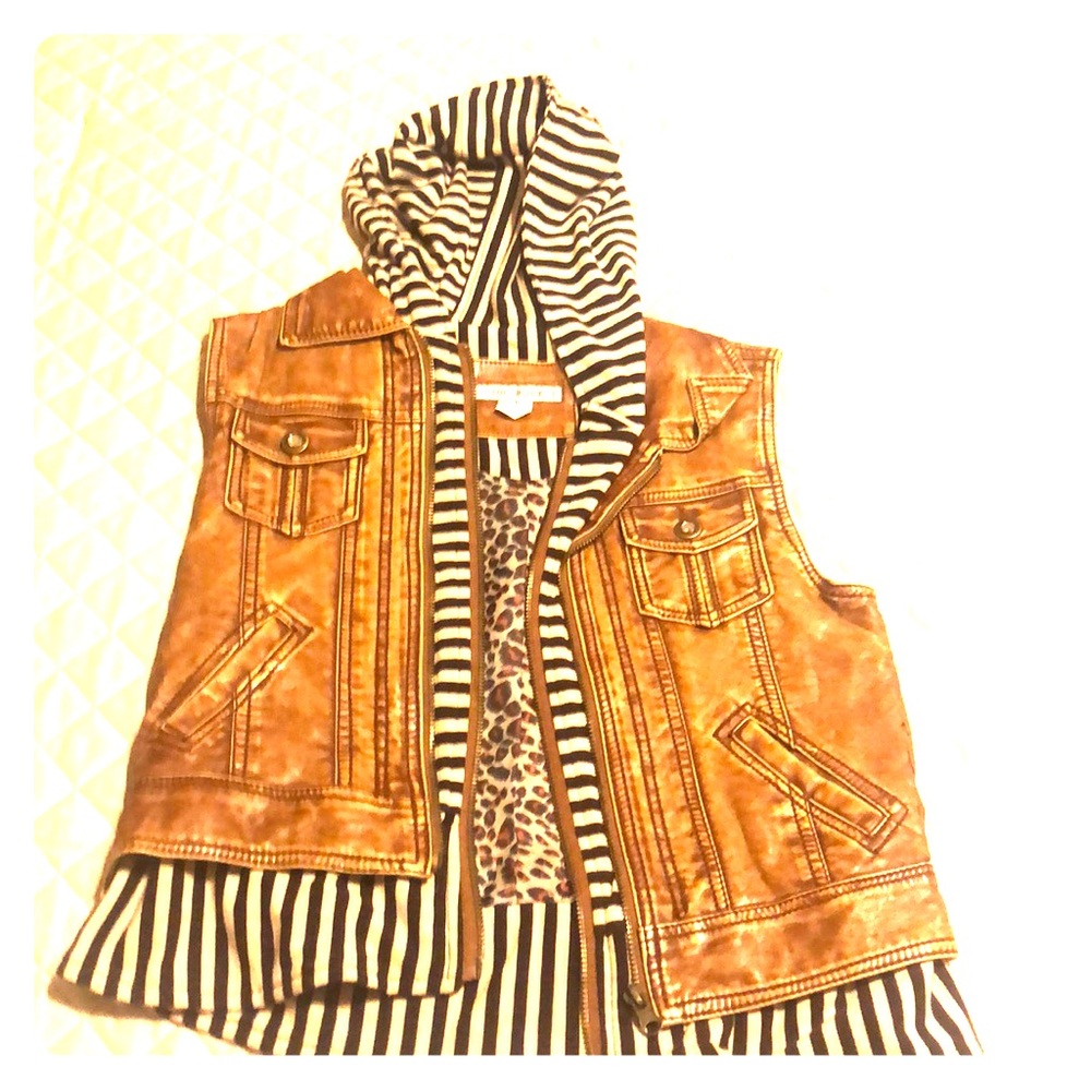 Leather vest
